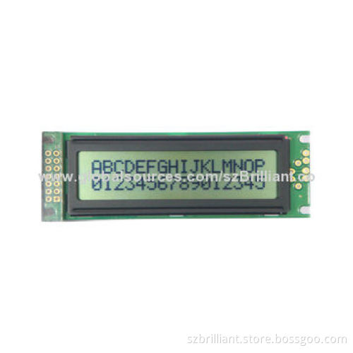 16x2 FSTN Black White Character LCD Module, LED Backlight, Serial Parallel Interface, Positive